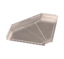 Угол горизонтальный 90 градусов Стандарт INOX (AISI 409) 600х80  PR16.3573  Промрукав