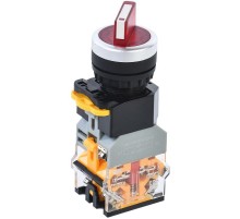 Переключатель D8-11XD2 2 полож. 1з+1р с подсвет. красный  BSW30-11XD2-3-14-2-K04  IEK