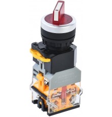 Переключатель D8-11XD2 2 полож. 1з+1р с подсвет. красный  BSW30-11XD2-3-14-2-K04  IEK