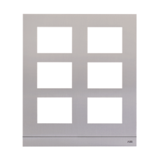 Рамка станции вызова, размер 2/3, серебристый51025CF-A ABB