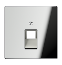 Крышка для ординарной телефонной и компютерной розетки  UAE; полированный хром  GCR2969-1UA  Jung