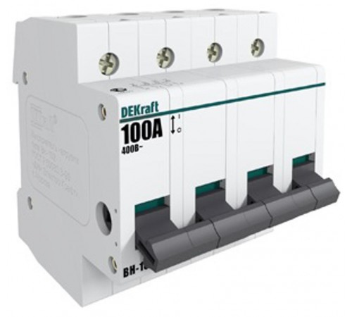 Выключатель нагрузки 4Р 63А ВН-102  17015DEK  DEKraft
