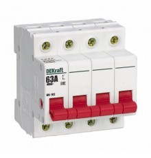 Выключатель нагрузки 4Р 63А ВН-102  17015DEK  DEKraft