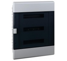 Тусо.Щиток с/п на 54 мод. с двер. 645х464х116мм (серый с прозрачной дверцей)  68154СП  Рувинил