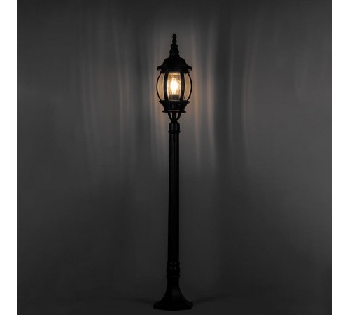 Светильник садово-парковый 8110 столб 100W E27 230V, черный  11106  Feron