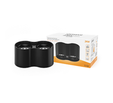 Светильник светодиодный накладной HD033 24W (черный/черный) 3000K 180x100*100мм  HD033  Gauss