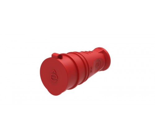 Розетка 2К+З кабельная каучуковая 16А/250В IP44 Красная MultiSet  MST4402RD  SE