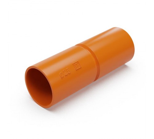 Патрубок-муфта оранжевая d25 мм (40шт/480шт уп/кор)  PR13.1246  Промрукав