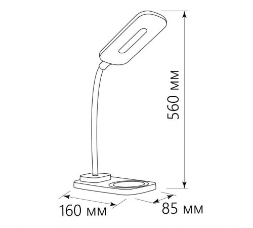 Светильник настольный 22W, 3000-6000К, 100-240V, белый, DE1729  41552  FERON