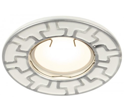 Светильник встраиваемый ST5 CH/WH штампованный MR16,12V/220V, 50W белый/хром  Б0036484  ЭРА