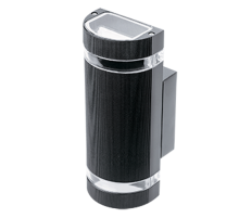 Светильник садово-парковый Enigma настенный архитектурный, 2xGU10, 100*105*300mm, 170-240V / 50Hz, 2xMax.50W, IP54  GD162  Gauss