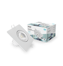 Светильник светодиодный встраиваемый квадратный белый, 6W, 520 Lm LED 4100K  948411206  Gauss