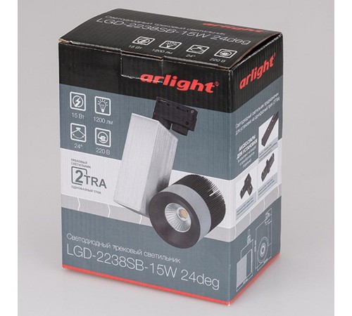 Светодиодный светильник LGD-2238SB-15W Day White 24deg  022041  Arlight