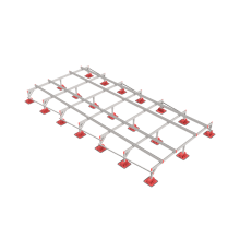 Опорная конструкция для установки оборудования TECHNORAPTOR LIGHTFOOT 3000х6000 тип 1  KM-TR-LTF-SSEI-3000-6000-1  КМ - профиль
