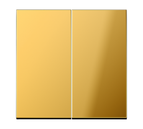 Клавиша для KNX кнопки, 2 группы; металл; имитация золота  GO102  Jung