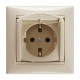 Valena Сл. кость Розетка 1-ая с/з с крышкой защ. шторки IP21  774322  Legrand