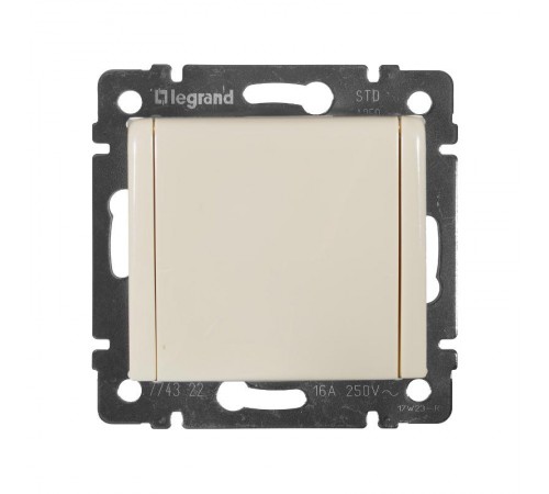 Valena Сл. кость Розетка 1-ая с/з с крышкой защ. шторки IP21  774322  Legrand