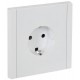 FORTE&PIANO Розетка с заземлением со шторками безвинтовое крепление 16А FP213 белый  FP-R14-16-1-K01  IEK