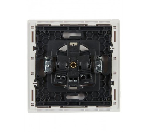 FORTE&PIANO Розетка с заземлением со шторками в/к 16А FP215 белый  FP-R14-16-K01  IEK