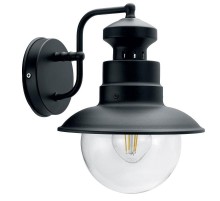 Светильник садово-парковый PL571 на стену вниз 60W 230V E27, черный  11597  Feron