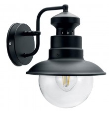 Светильник садово-парковый PL571 на стену вниз 60W 230V E27, черный  11597  Feron