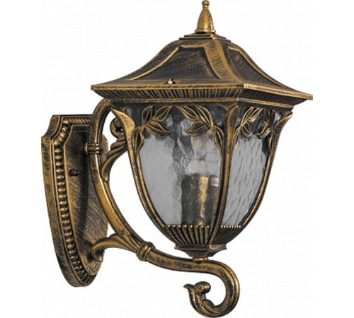 Светильник садово-парковый PL4071 60W 230V E27 245*180*360ММ черное золото (на стену вверх)  11483  FERON