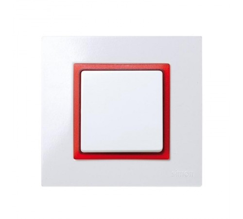 Simon 27 Вставка декоративная в рамку базовую с вырезом, S27 Play, прозрачный красный  2700670-110  Simon