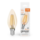 Лампа светодиодная   Basic Filament Свеча 3,8W 350lm 2400К Е14 golden LED 1/10/50  1037154  Gauss
