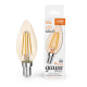 Лампа светодиодная   Basic Filament Свеча 3,8W 350lm 2400К Е14 golden LED 1/10/50  1037154  Gauss