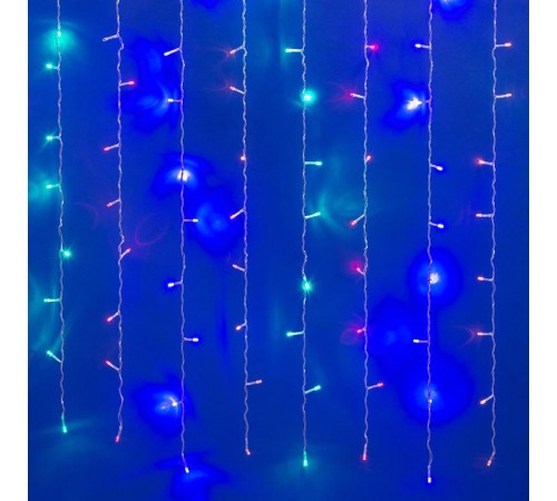 Занавес светодиодный  с контроллером  ULD-C1510-160/DTA MULTI IP20 , 1,5х1м. 160 диодов. мультиколор. шнур прозр.  UL-00006421  Uniel