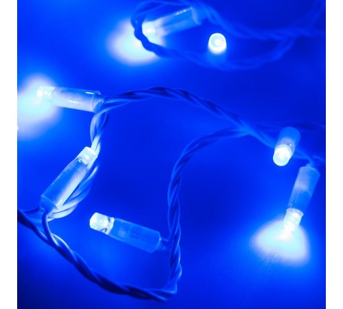 Светодиодная гирлянда ARD-STRING-CLASSIC-10000-WHITE-100LED-FLASH BLUE (230V, 7W)  025818  Arlight