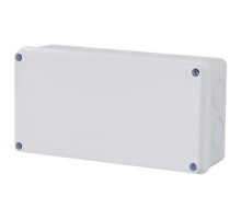 Коробка разветвительная 200*100*70 мм, 8 выбивных отверстий, IP65, светло-серая, EBX31-04-65  39560  STEKKER