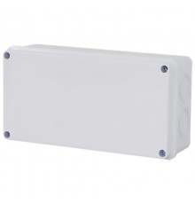 Коробка разветвительная 200*100*70 мм, 8 выбивных отверстий, IP65, светло-серая, EBX31-04-65  39560  STEKKER