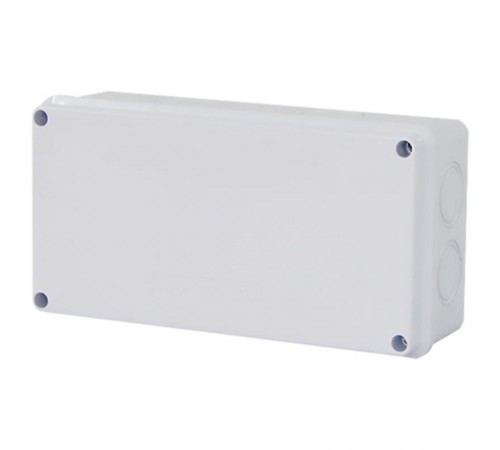 Коробка разветвительная 200*100*70 мм, 8 выбивных отверстий, IP65, светло-серая, EBX31-04-65  39560  STEKKER