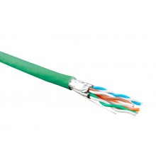 UFTP4-C6-S23-IN-LSZH-GN-500 (500 м) Кабель витая пара, экранир. U/FTP, кат. 6, 4 пары(23 AWG),одножил. (solid), LSZH 445091  Hyperline