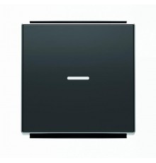 Клавиша для 1-клавишных выключателей/переключателей/кнопок с линзой подсветки, серия SKY, цвет чёрный бархат2CLA850130A1501 ABB