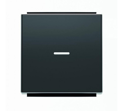 Клавиша для 1-клавишных выключателей/переключателей/кнопок с линзой подсветки, серия SKY, цвет чёрный бархат2CLA850130A1501 ABB