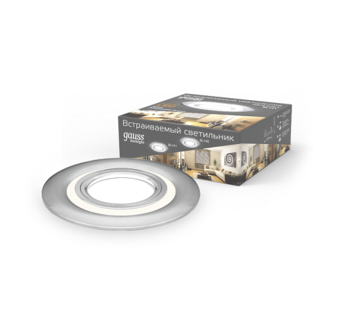 Светильник точечный встраиваемый Backlight BL141 Кругл. Хром. Gu5.3, 3W, LED 3000K  BL141  Gauss