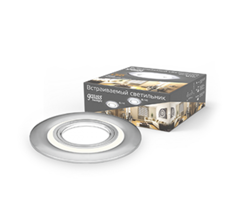 Светильник точечный встраиваемый Backlight BL141 Кругл. Хром. Gu5.3, 3W, LED 3000K  BL141  Gauss