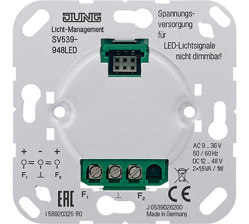 Вставка-блок питания светодиодных указателей  SV539-948LED  Jung