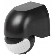 Датчик движения  MD 011 настенный инфракрасный 1200 Вт угол 180 градусов IP44, черный  Б0066991  ЭРА