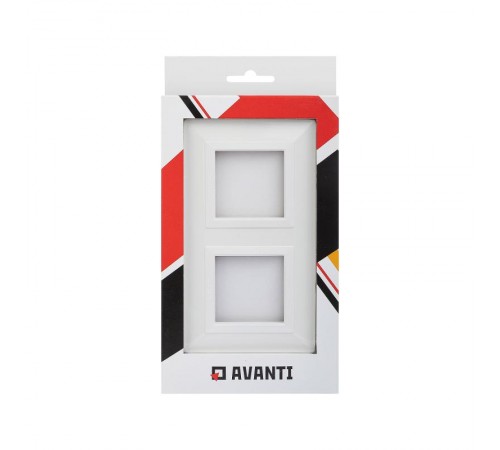 Рамка из металла, "Avanti", белая, 4 модуля  4400854  DKC