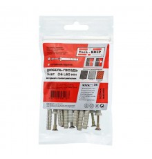 Дюбель-гвоздь 6х60 пот. манжета (полипропилен) (14 шт) - пакет ( 0,071 кг)  102944  Tech-KREP