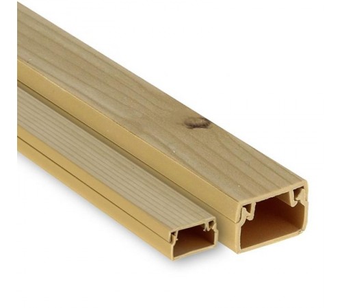 Канал кабельный под светлое дерево (60х60) (24м.) EKF PROxima  kk-60-60w  EKF