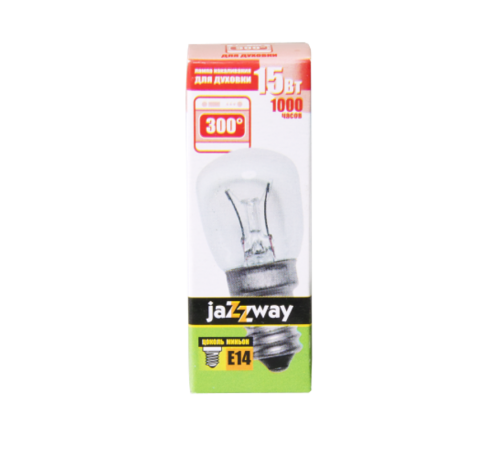 Лампа накаливания ЛОН 15Вт E14 220В Т22 300гр (для духовок) Jazzway  3329136  Jazzway