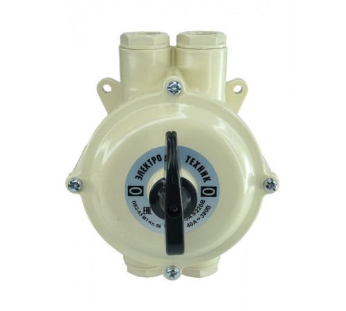 ПВ 2-63 М1 пл. 56 (63А, пластмассовый корпус, IP56), выключатель пакетный (ЭТ)  ET008517  Электротехник