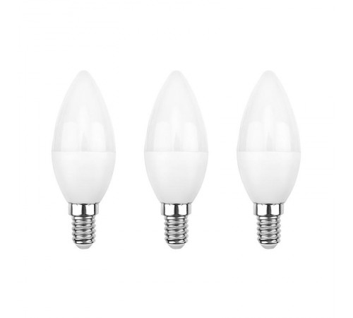 Лампа светодиодная Свеча CN 9.5 Вт E14 903 Лм 4000 K нейтральный свет (3 шт./уп.)  604-024-3  Rexant