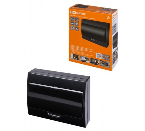 Бокс пластиковый навесной ЩРН-П-12 модулей IP41, Антрацит  SQ0901-0904  TDM