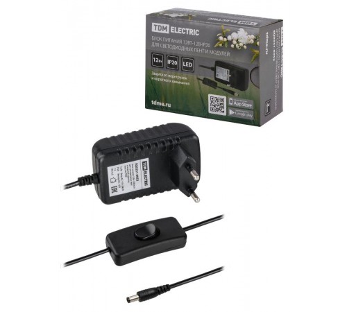 Драйвер для светодиодной ленты LED 12-12 12Вт 12В IP20  SQ0331-0052  TDM