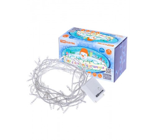 Гирлянда светодиодная СГ100Г10, голубая, 10м, 8 режимов, 250 В,  SQ0361-0036  TDM ELECTRIC